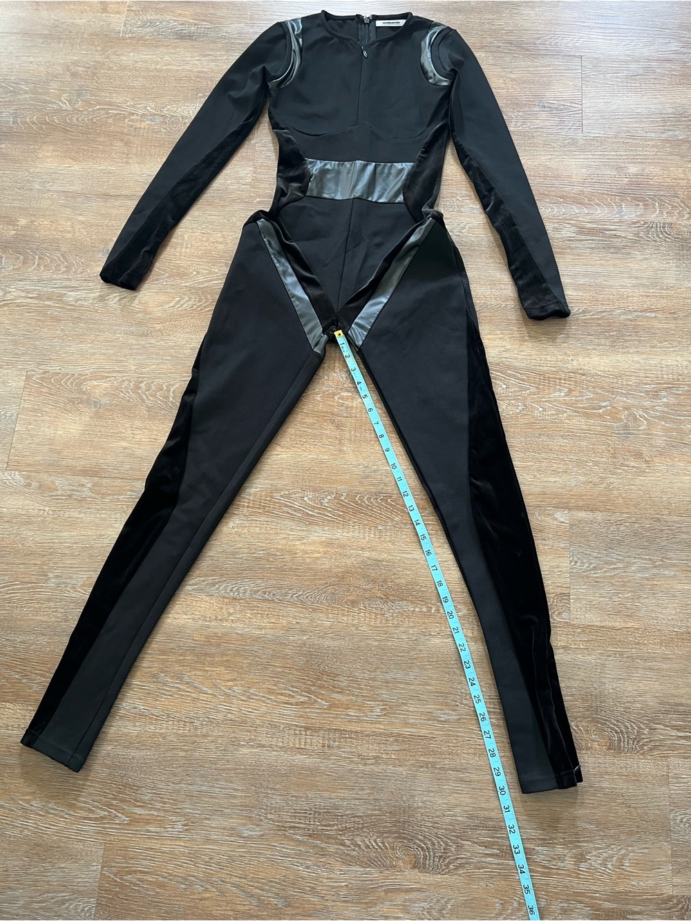 Manière De Voir Black Sculpted Long-Sleeve Jumpsuit | Size UK 8 US 4 - Picture 9 of 16